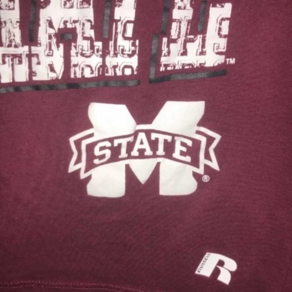 Mississippi State Bulldogs Girls XS Tee NCAA Youth Shirt Maroon Graphic - Picture 3 of 4